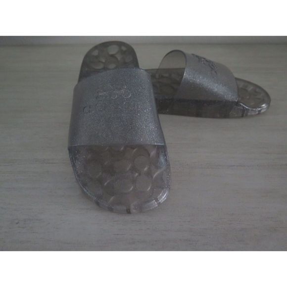 Coach C3068 Women's Sz 9B Ulyssa Sliver Slide Sandal - Picture 9 of 9